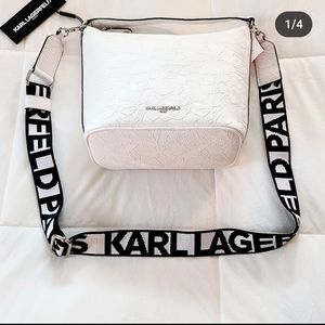 Karl Lagerfeld white bag